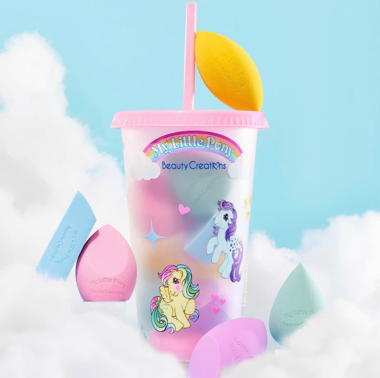 MY LITTLE PONY X BEAUTY CREATIONS I WANT A PONY REUSABLE CUP WITH BLENDERS