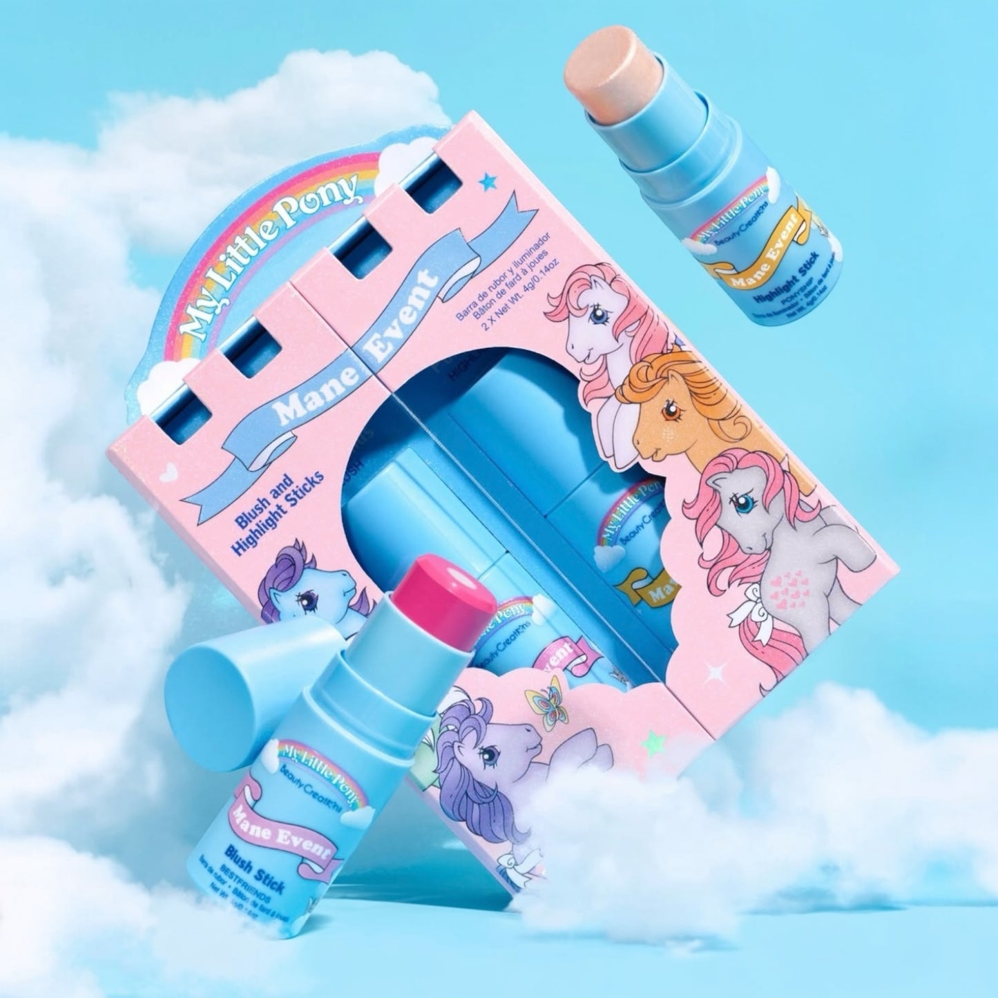 MY LITTLE PONY X BEAUTY CREATIONS MANE EVENT BLUSH AND HIGHLIGHT STICKS