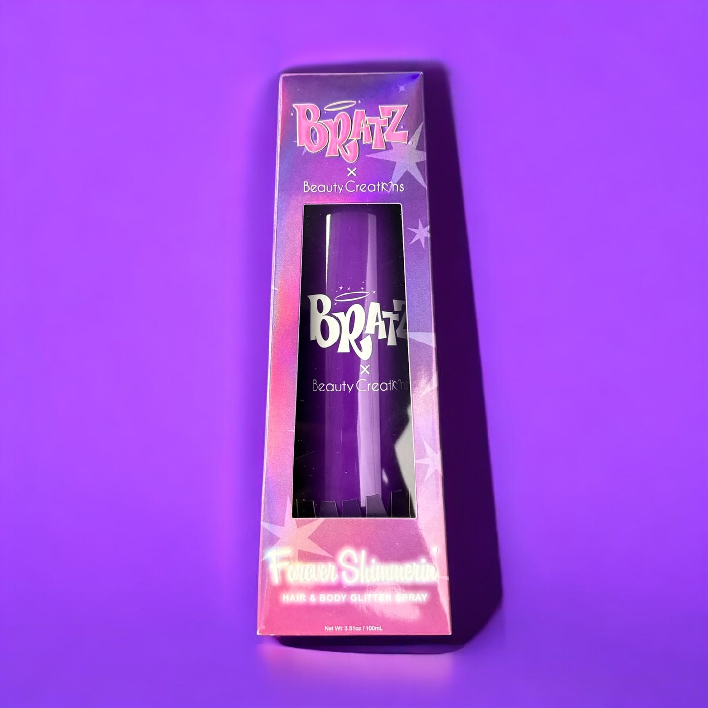 BRATZ X BEAUTY CREATIONS FOREVER SHIMERIN HAIR & BODY GLITTER SPRAY