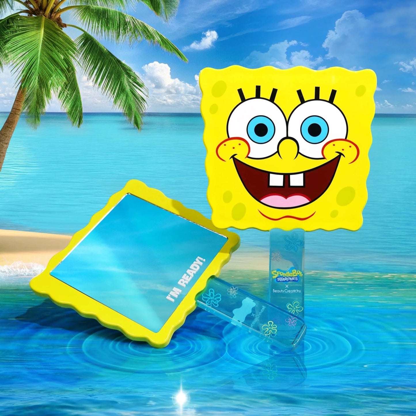 SPONGEBOB SQUAREPANTS X BEAUTY CREATIONS I'M READY HAND MIRROR