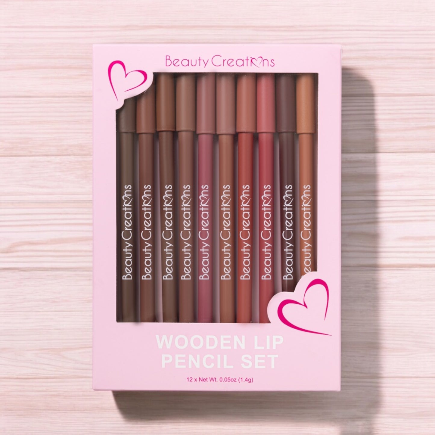 WOODEN LIP PENCIL SET
