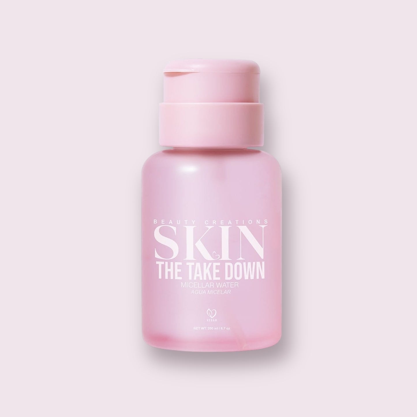 THE TAKE DOWN AGUA MICELAR BEAUTY CREATIONS SKIN