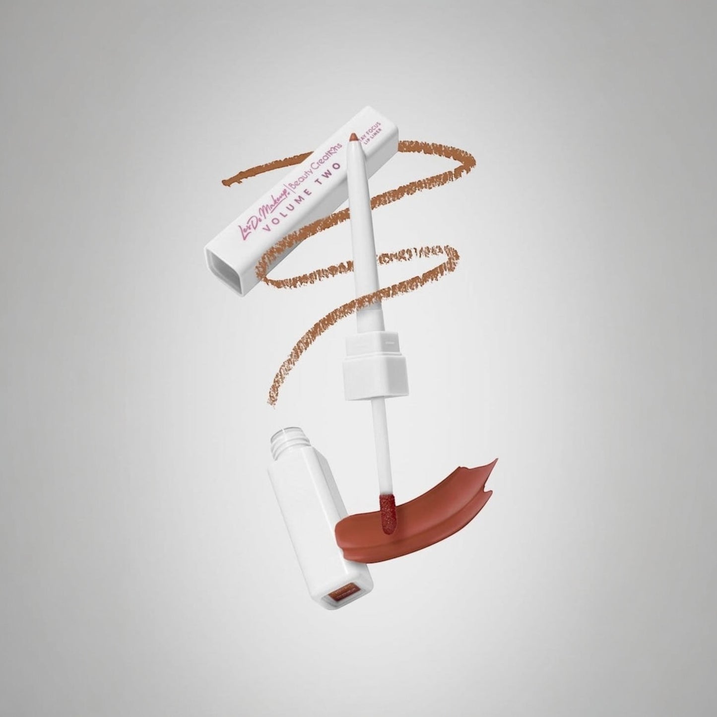 LESDO MAKEUP BEAUTY CREATIONS STAY FOCUS DUAL ENDED LIP LINER AND TINTED LIP OIL