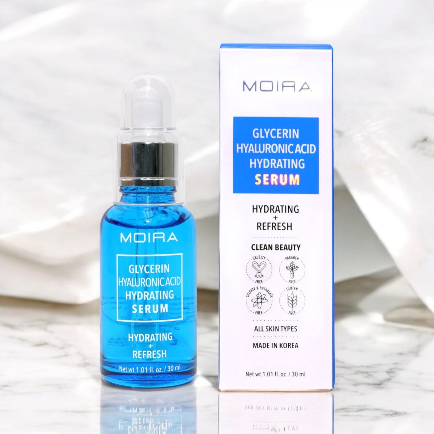 GLYCERIN HYALURONIC ACID HYDRATING SERUM MOIRA