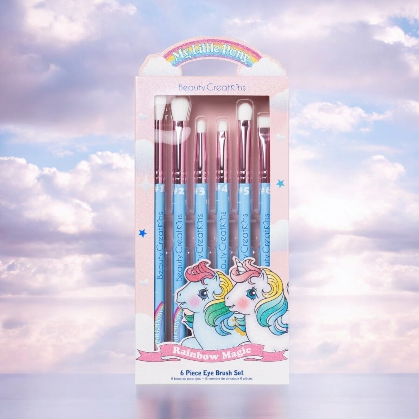 MY LITTLE PONY X BEAUTY CREATIONS RAINBOW MAGIC 6 PIECE EYE BRUSH SET