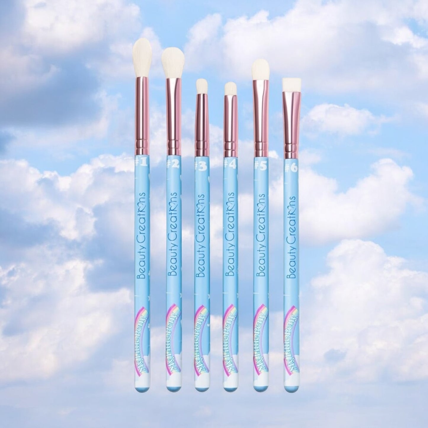 MY LITTLE PONY X BEAUTY CREATIONS RAINBOW MAGIC 6 PIECE EYE BRUSH SET