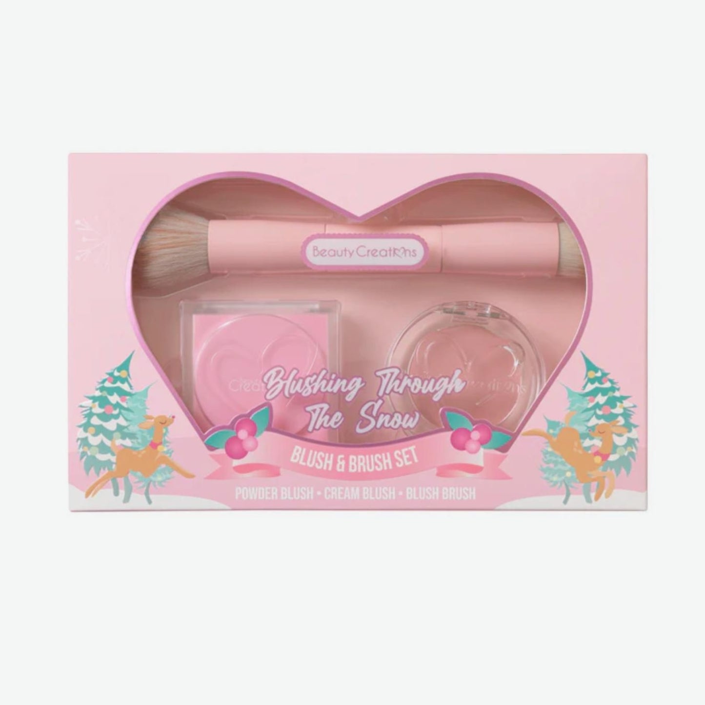 BLUSHING THROUGH THE SNOW BLUSH & BRUSH SET BEAUTY CREATIONS