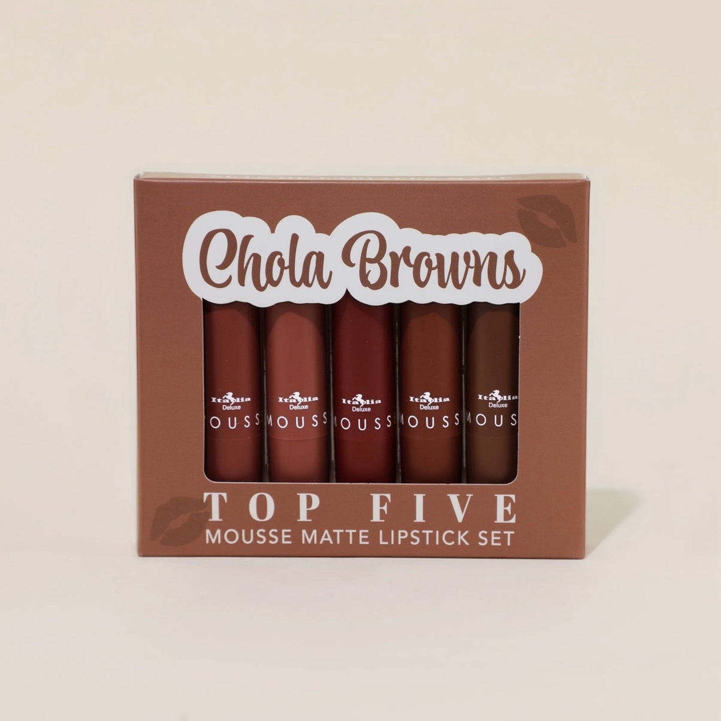 TOP FIVE MOUSSE MATTE LIPSTICK SET ITALIA DELUXE