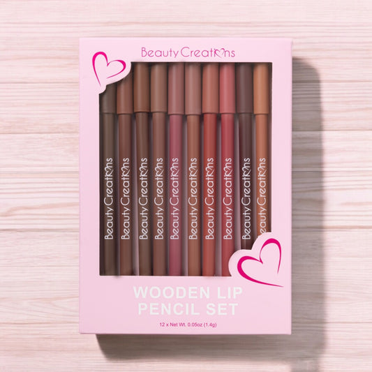 WOODEN LIP PENCIL SET