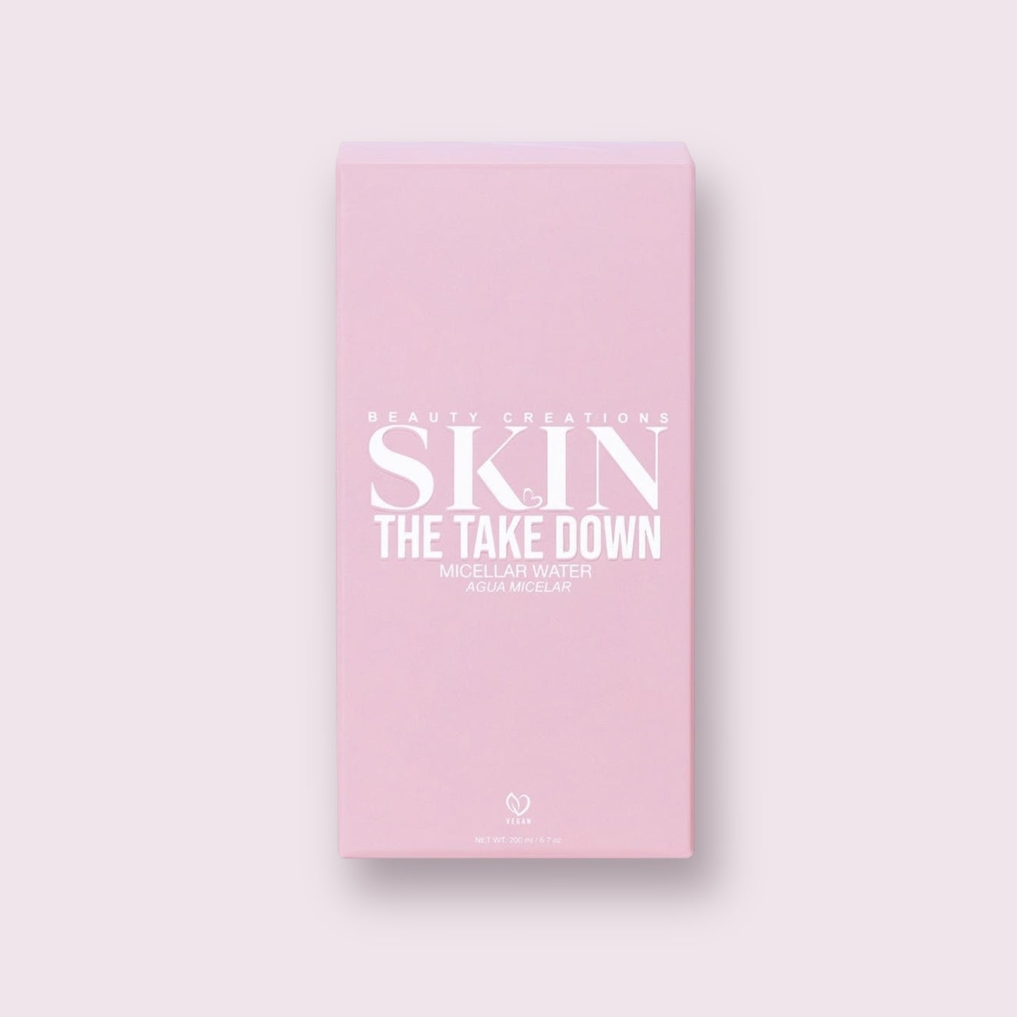 THE TAKE DOWN AGUA MICELAR BEAUTY CREATIONS SKIN