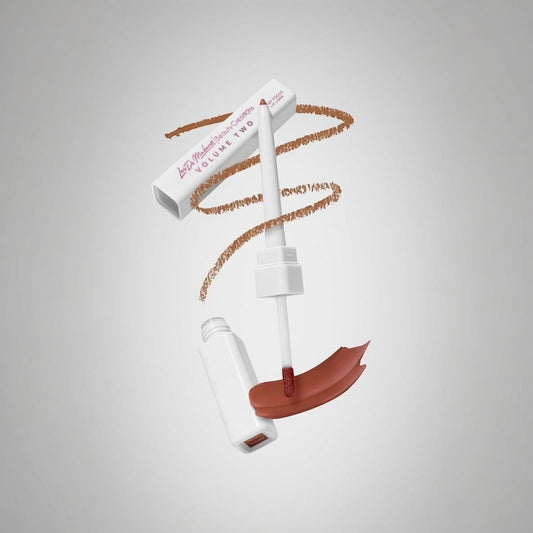 LESDO MAKEUP BEAUTY CREATIONS STAY FOCUS DUAL ENDED LIP LINER AND TINTED LIP OIL