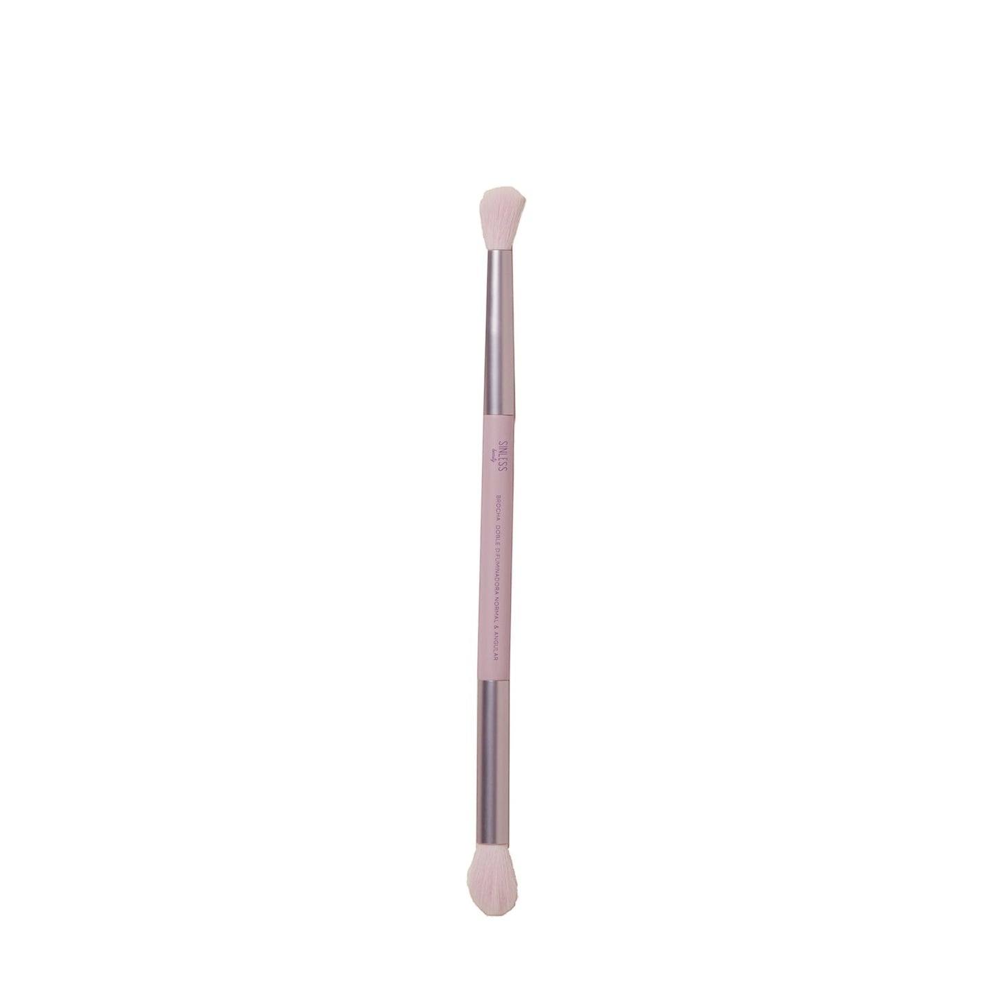 BROCHA DIFUMINADORA DOBLE NORMAL Y ANGULAR LAVENDER SINLESS BEAUTY
