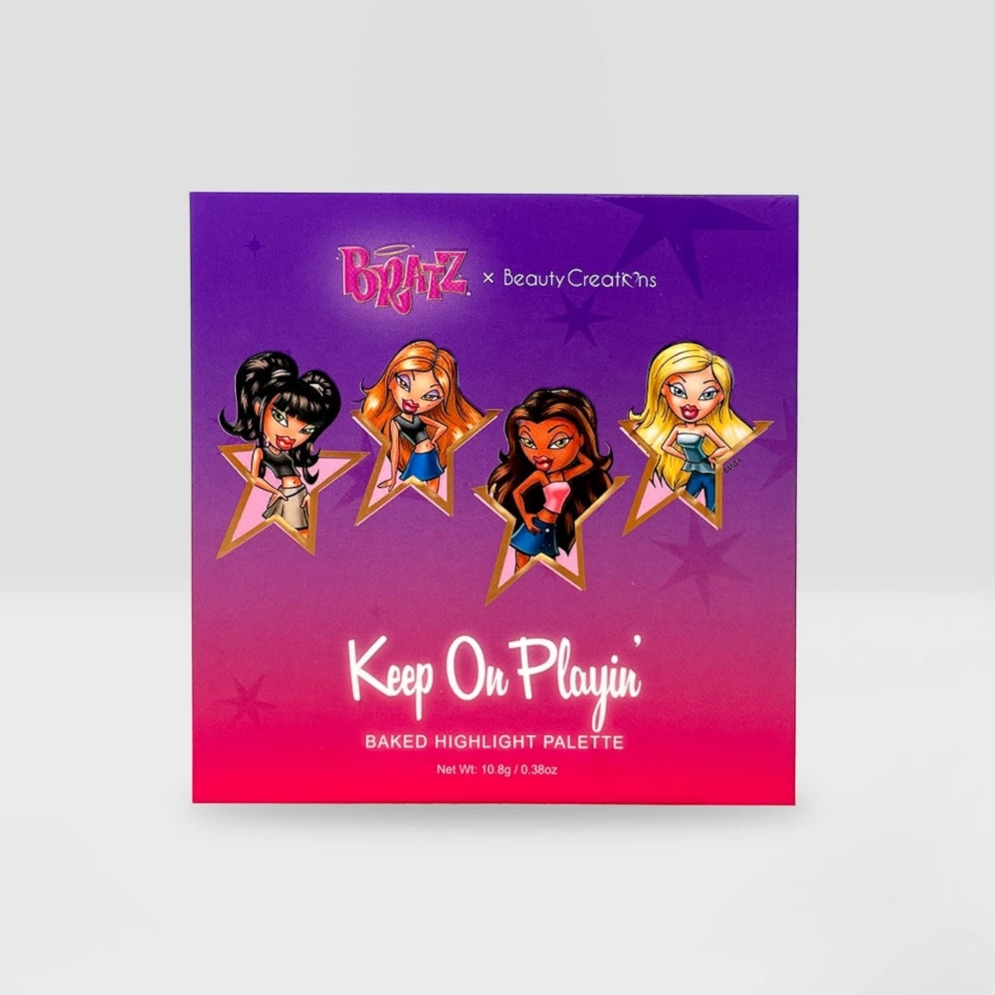 KEEP ON PLAYIN BAKED HIGHLIGHT PALETTE BRATZ X BEAUTY CREATIONS