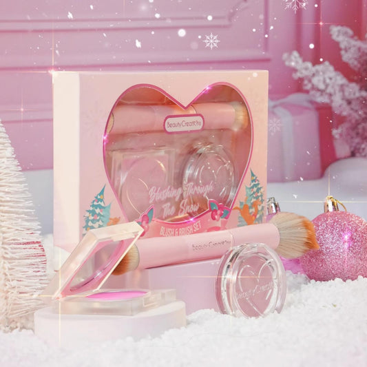BLUSHING THROUGH THE SNOW BLUSH & BRUSH SET BEAUTY CREATIONS