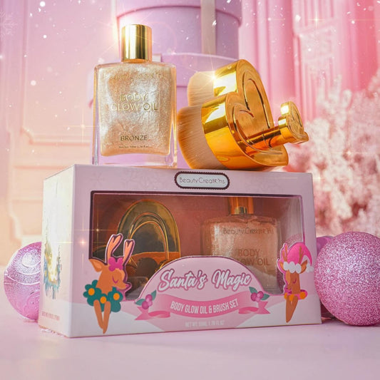 BODY OIL & BRUSH SET SANTA´S MAGIC BEAUTY CREATIONS