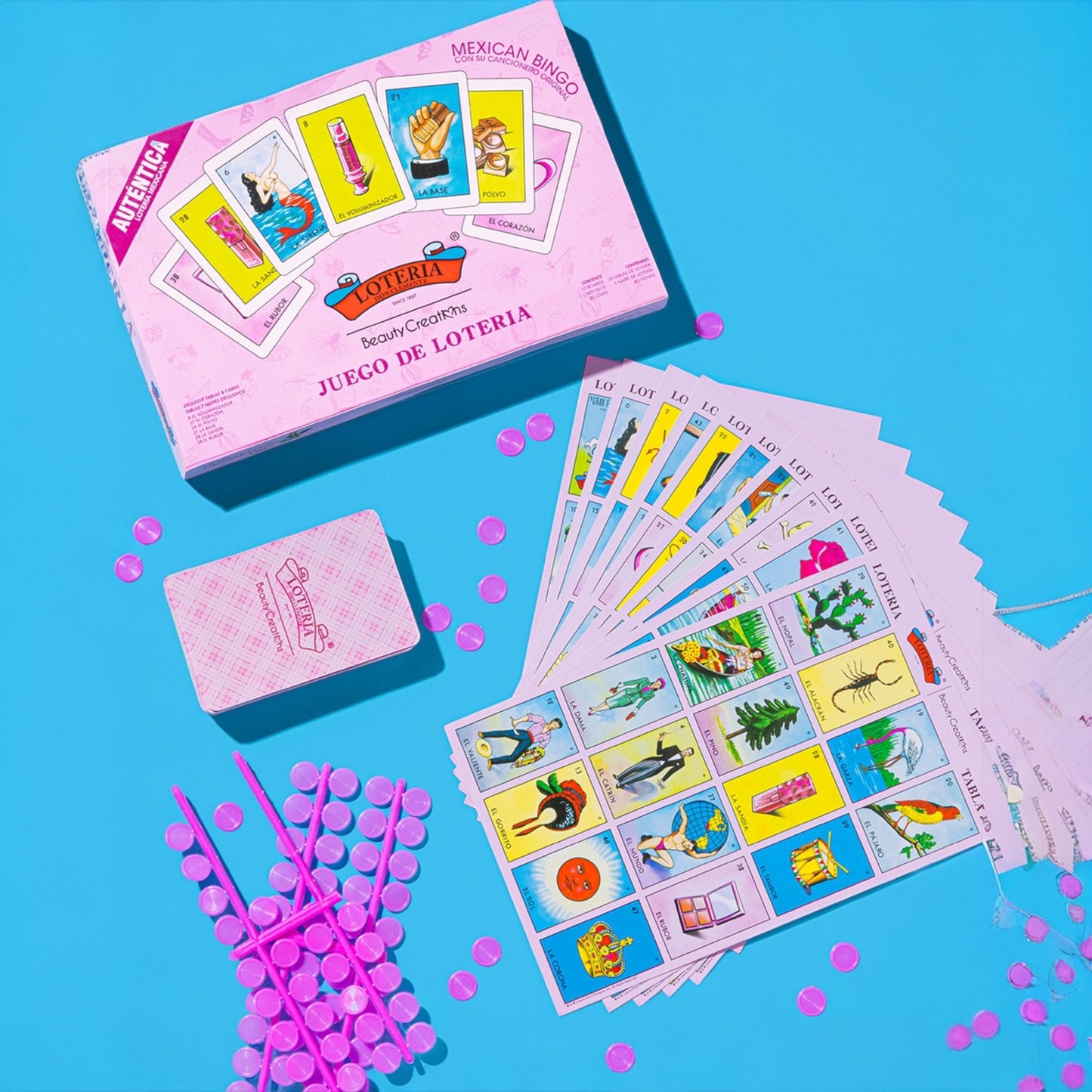 JUEGO DE LOTERIA SET LOTERIA X BEAUTY CREATIONS