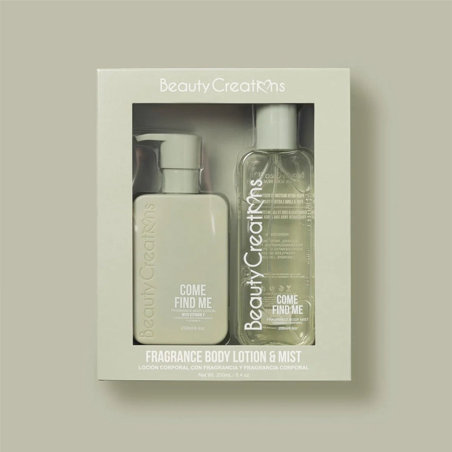 FRAGANCE BODY LOTION & MIST SET BEAUTY CREATIONS