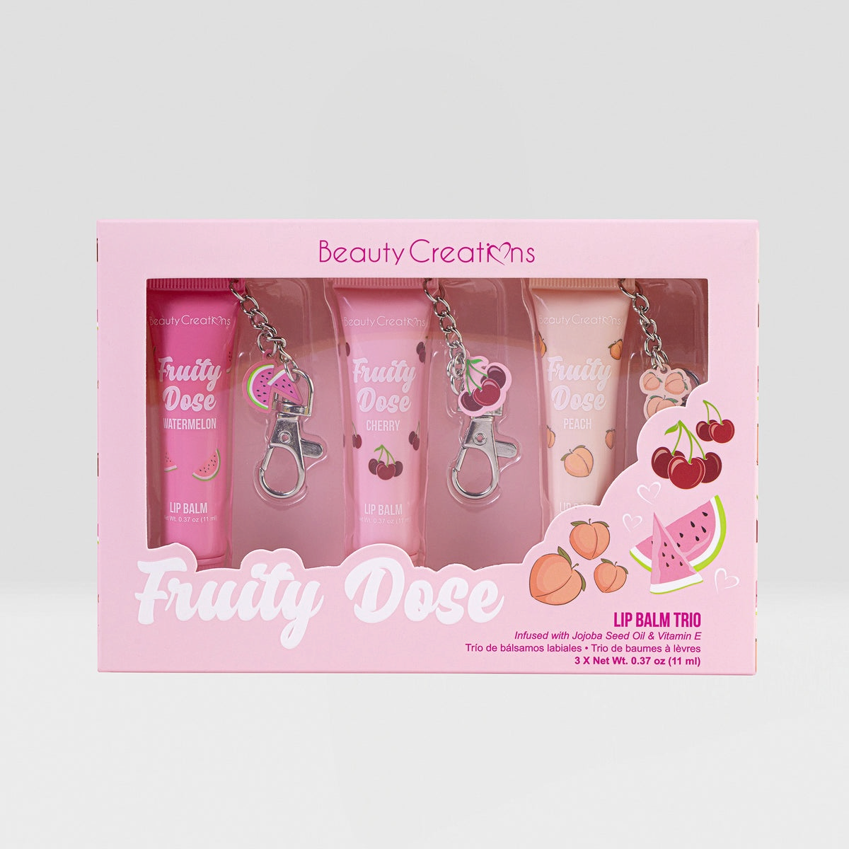FRUITY DOSE LIP BALM TRIO SET BEAUTY CREATIONS